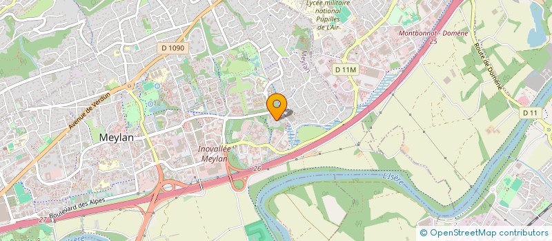 localisation de l'entreprise FLORYLEV  MEYLAN