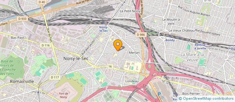 localisation de l'entreprise FLOSENS à NOISY-LE-SEC