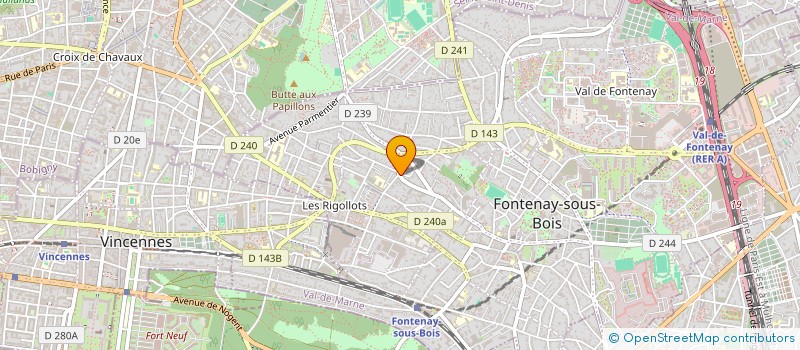 localisation de l'entreprise FLOSHA AUTO à FONTENAY-SOUS-BOIS