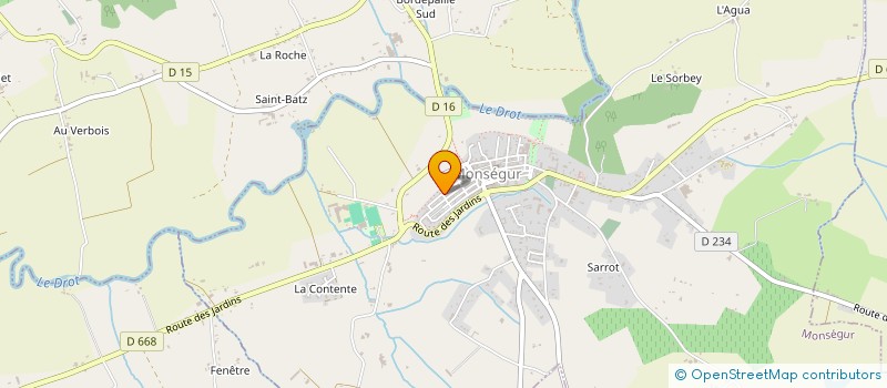 localisation de l'entreprise FLOSIMED  MONSEGUR