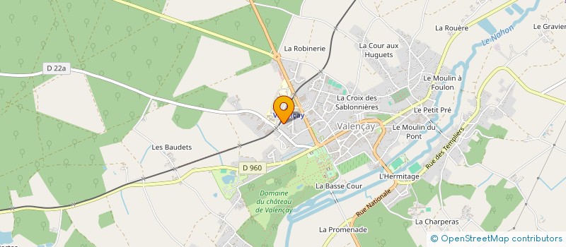 localisation de l'entreprise FLOSYL à VALENCAY