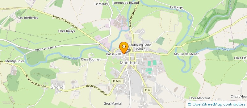 localisation de l'entreprise FLOT'AVENTURE à MONTBRON