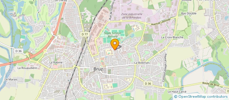 localisation de l'entreprise FLOTOHANE à BRUZ
