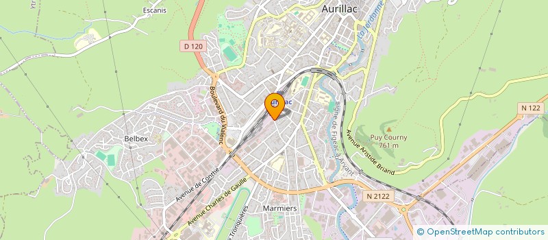 localisation de l'entreprise FLOTTE à AURILLAC