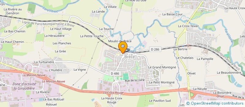 localisation de l'entreprise FLOU  BRECE