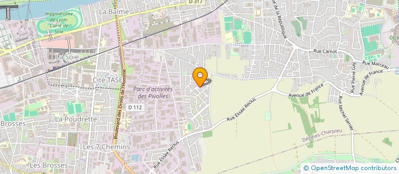 localisation de l'entreprise FLOURIC  DECINES-CHARPIEU