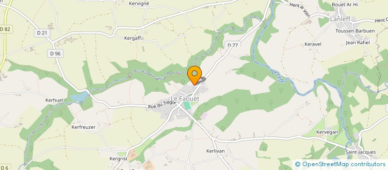 localisation de l'entreprise FLOURY OUTIN  LE FAOUET