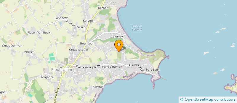 localisation de l'entreprise FLOURY YANNICK ET JEAN PAUL SDF  PLOUBAZLANEC