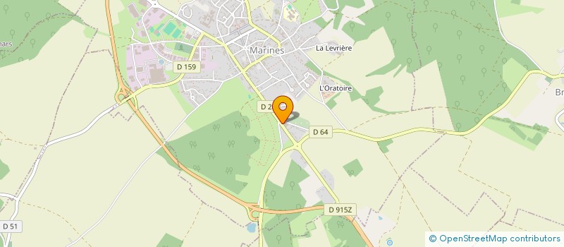 localisation de l'entreprise FLOUX CHARPENTE COUVERTURE à MARINES