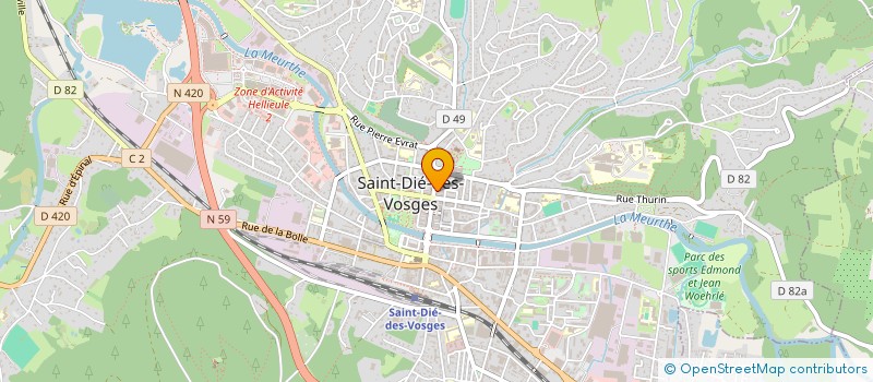 localisation de l'entreprise FLOVAL à SAINT-DIE-DES-VOSGES