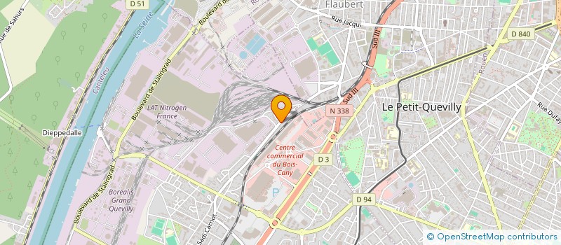 localisation de l'entreprise FLOVAL ASSURANCES COURTAGE  LE GRAND-QUEVILLY