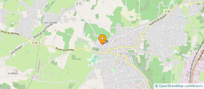 localisation de l'entreprise FLOVAN  CHAPONOST