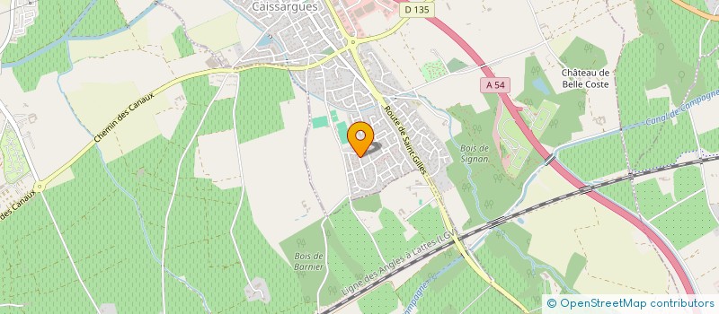 localisation de l'entreprise FLOVER à CAISSARGUES