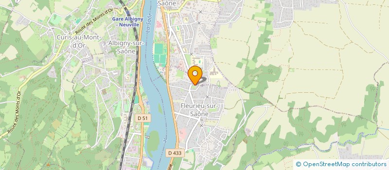 localisation de l'entreprise FLOVER  FLEURIEU-SUR-SAONE