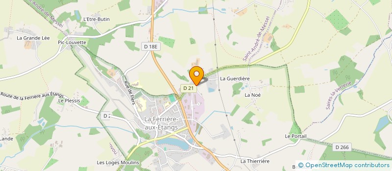 localisation de l'entreprise FLOVIE à LA FERRIERE-AUX-ETANGS