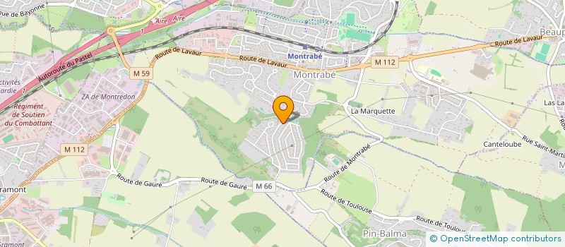 localisation de l'entreprise FLOW  MONTRABE