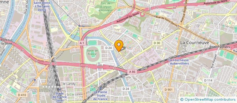 localisation de l'entreprise FLOW à SAINT-DENIS