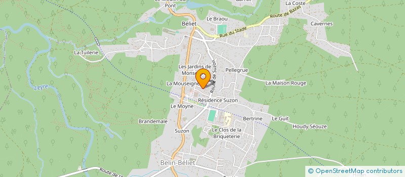 localisation de l'entreprise FLOW CULTURE  BELIN-BELIET