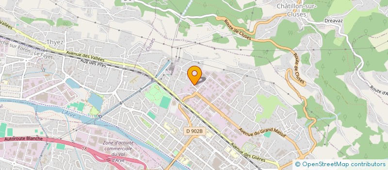 localisation de l'entreprise FLOW SAVOIES à CLUSES