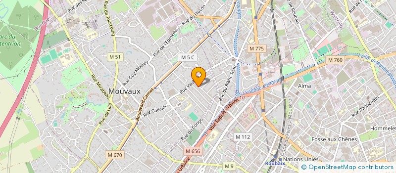 localisation de l'entreprise FLOW STUDIO  MOUVAUX