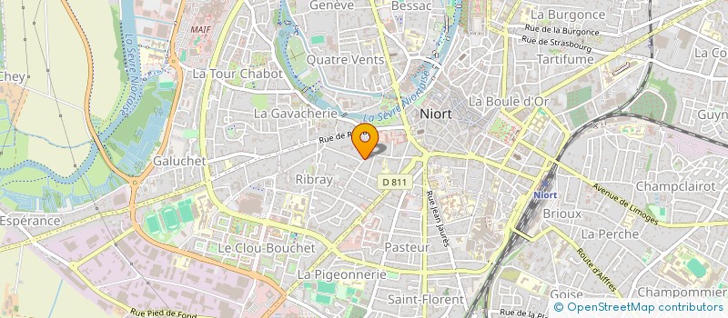 localisation de l'entreprise FLOW STUDIO  NIORT