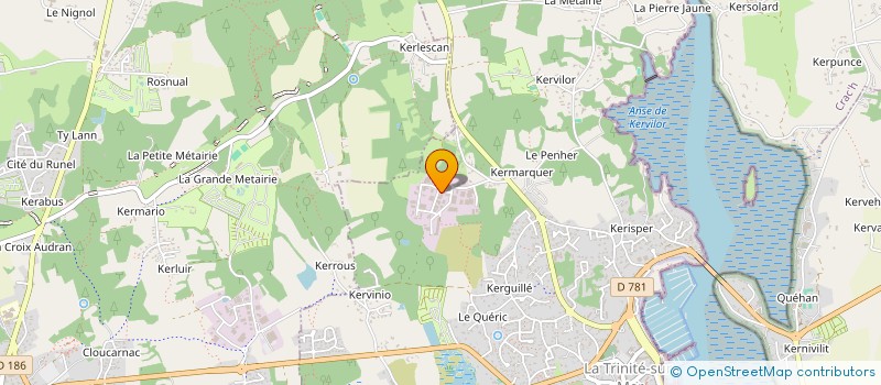 localisation de l'entreprise FLOW - VILLAGE NAUTIQUE  LA TRINITE-SUR-MER