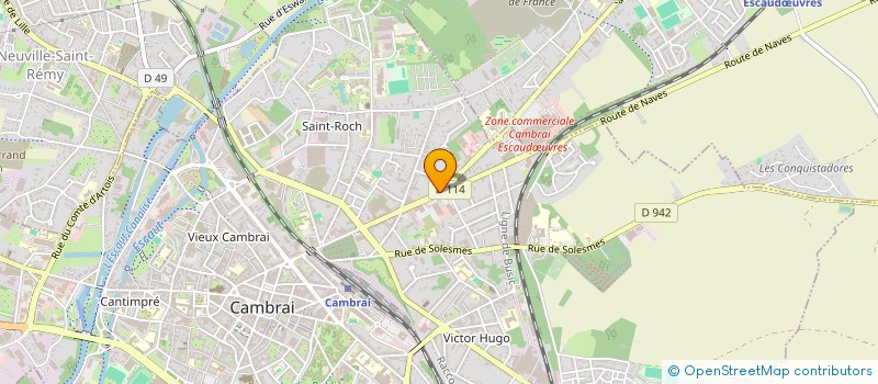 localisation de l'entreprise FLOWER CAMBRAI  CAMBRAI