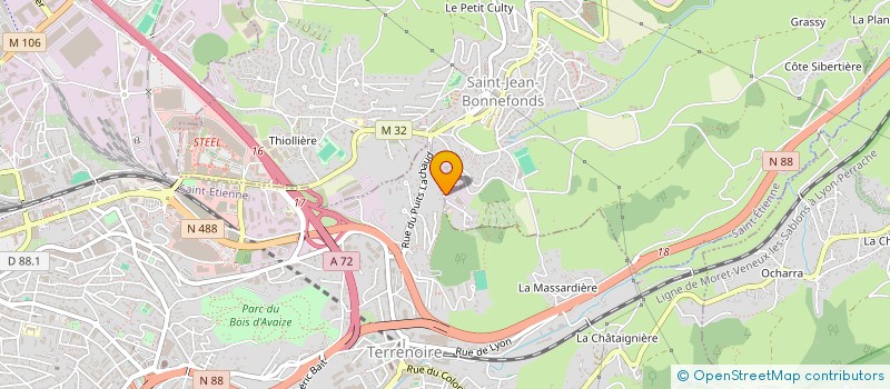 localisation de l'entreprise FLOWER IMMO  SAINT-JEAN-BONNEFONDS