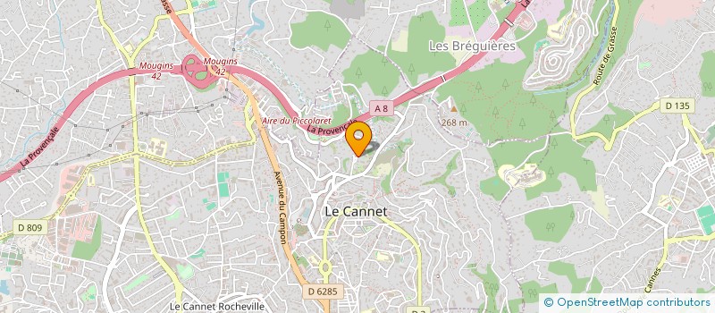 localisation de l'entreprise FLOWER PATRIMOINE  LE CANNET
