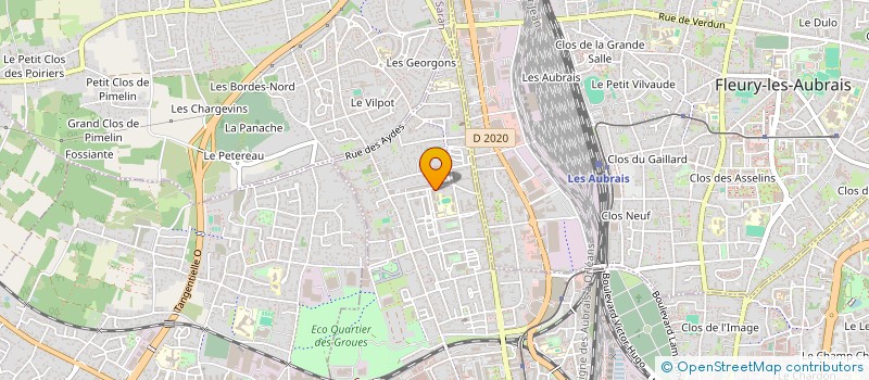 localisation de l'entreprise FLOWERB à ORLEANS