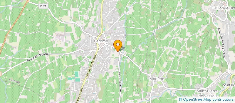 localisation de l'entreprise FLOWERS FESTIVALS  CAROMB