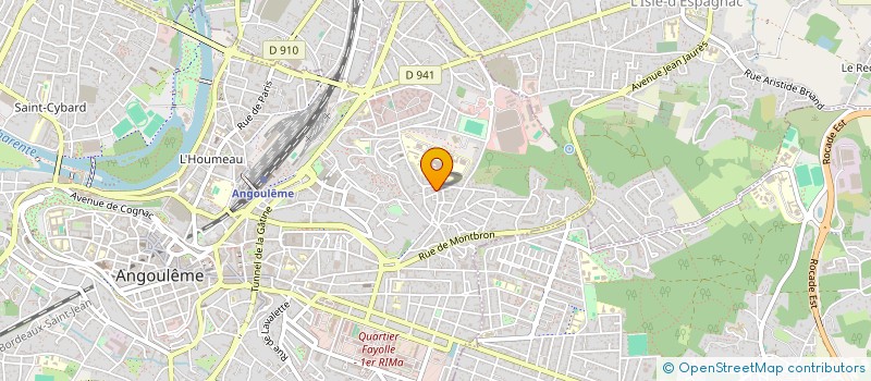 localisation de l'entreprise FLOWHOST à ANGOULEME