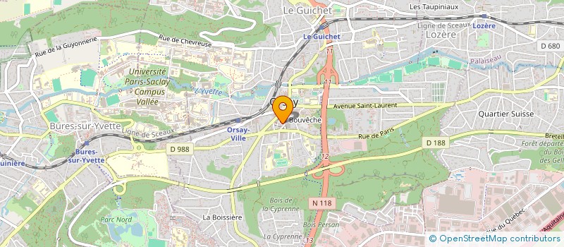 localisation de l'entreprise FLOWRINE  ORSAY