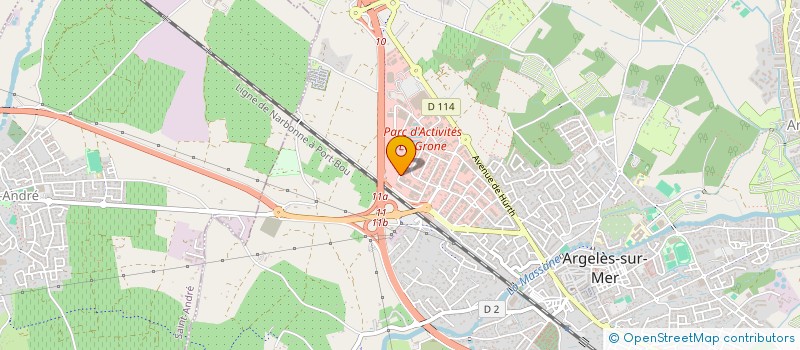 localisation de l'entreprise FLP à ARGELES-SUR-MER