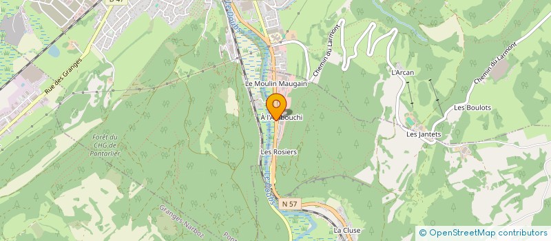 localisation de l'entreprise FLP à LA CLUSE-ET-MIJOUX