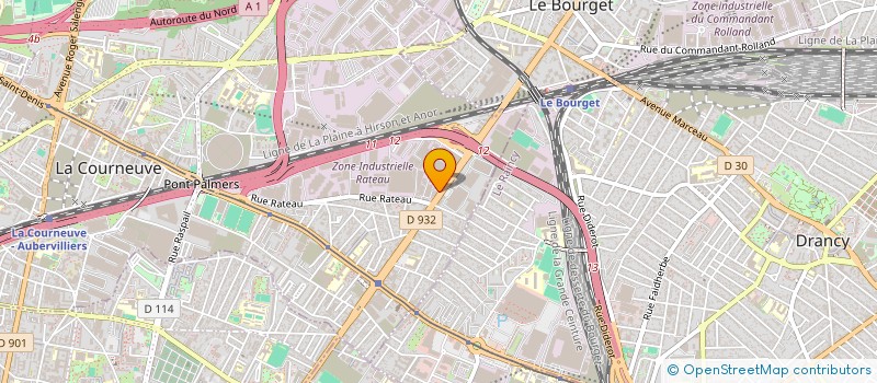 localisation de l'entreprise FLP DISTRIBUTION à LA COURNEUVE