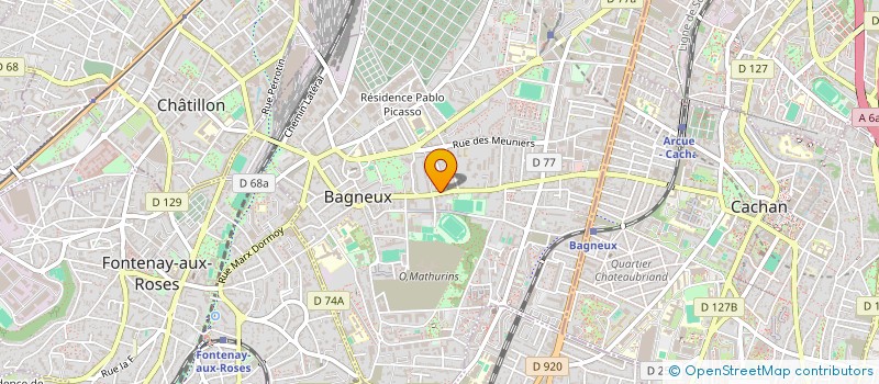 localisation de l'entreprise FLP ELECTRICITE à BAGNEUX
