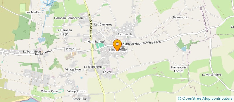 localisation de l'entreprise FLP FINANCIERE LASSAGNE PORA  TOURNEVILLE-SUR-MER