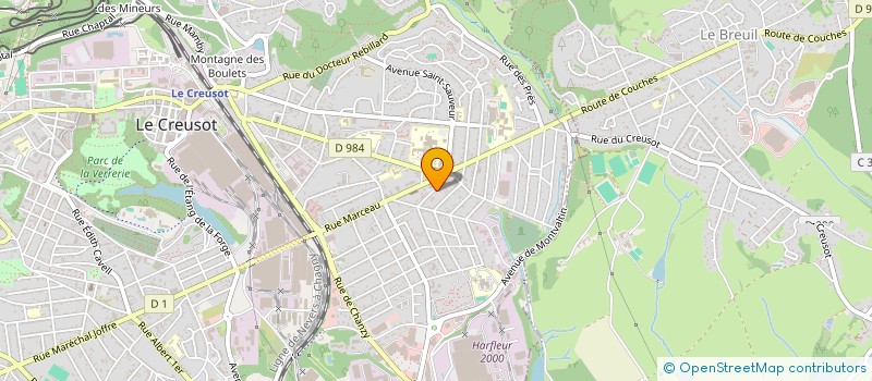 localisation de l'entreprise FLP2C  LE CREUSOT