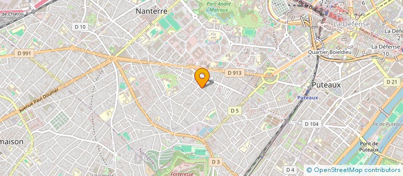 localisation de l'entreprise FLPA ONE  NANTERRE