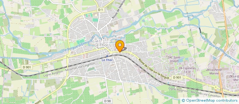localisation de l'entreprise FLR à LE THOR