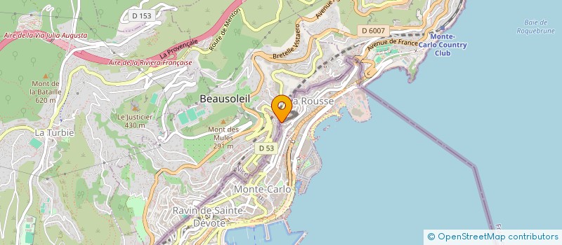 localisation de l'entreprise FLR CONSTRUCTION  BEAUSOLEIL