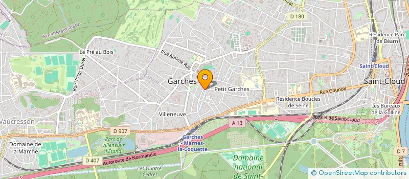 localisation de l'entreprise FLRHA à GARCHES