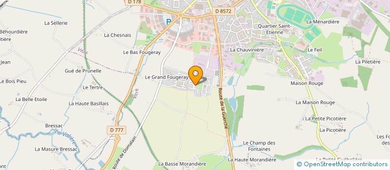 localisation de l'entreprise FLSM  VITRE