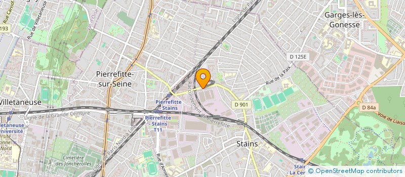 localisation de l'entreprise FLT à STAINS