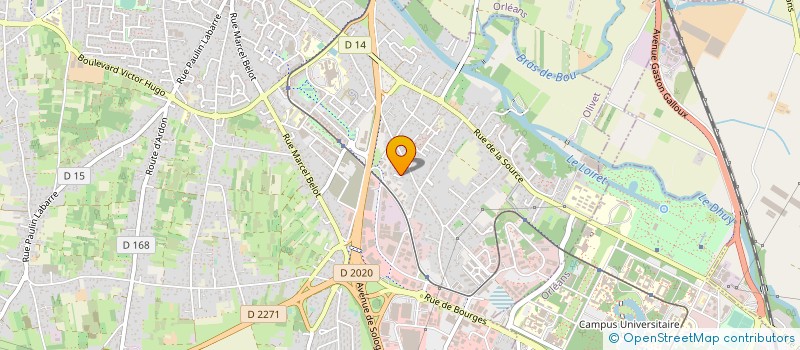 localisation de l'entreprise FLT  OLIVET