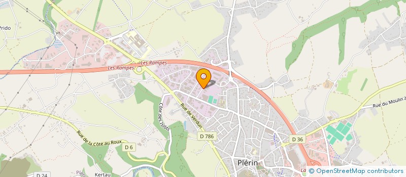 localisation de l'entreprise FLT IMMO  PLERIN