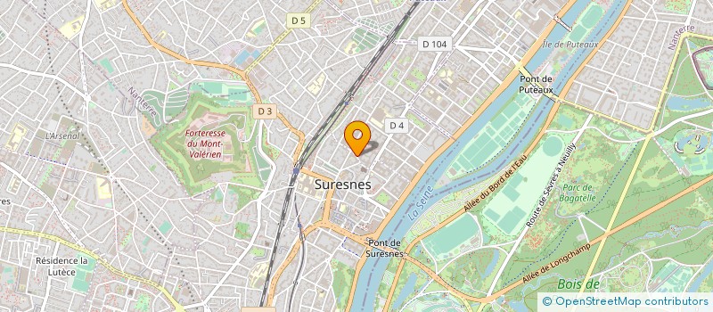localisation de l'entreprise FLUDIA à SURESNES
