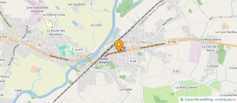 localisation de l'entreprise FLUFFY VAP'S  GUIPRY-MESSAC