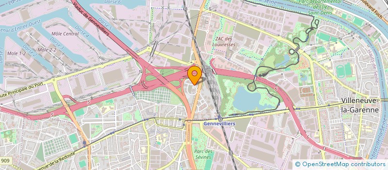 localisation de l'entreprise FLUGECLIM à GENNEVILLIERS